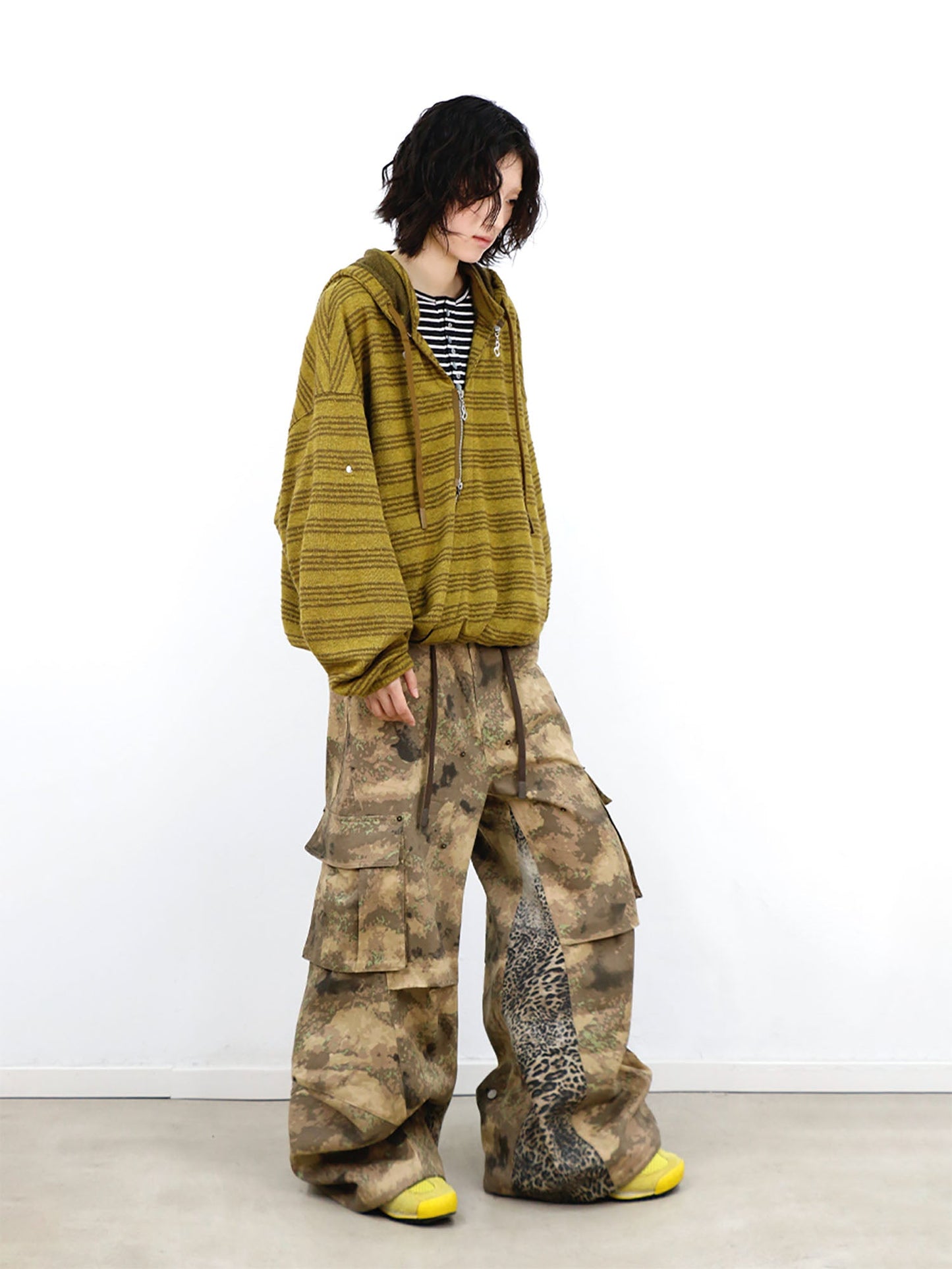 Leopard Panel Camo Cargo