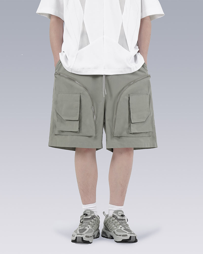 Cargo-Pocket Cotton-Nylon Tactical Shorts