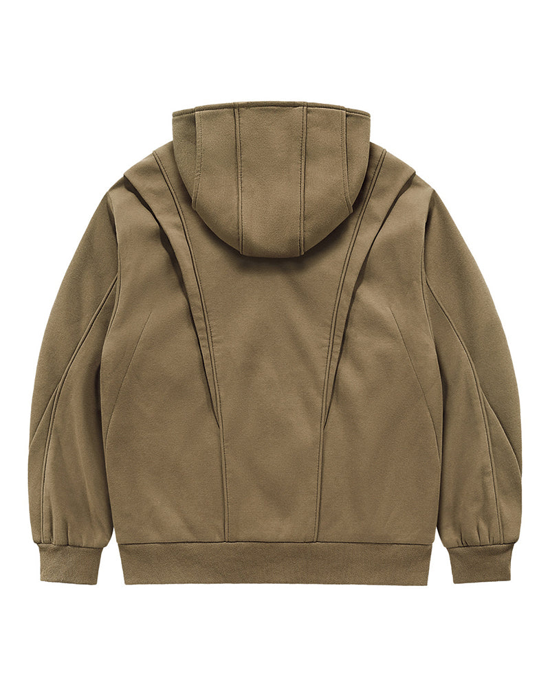 Techwear Multilayer Tactical Zip-up Hoodie