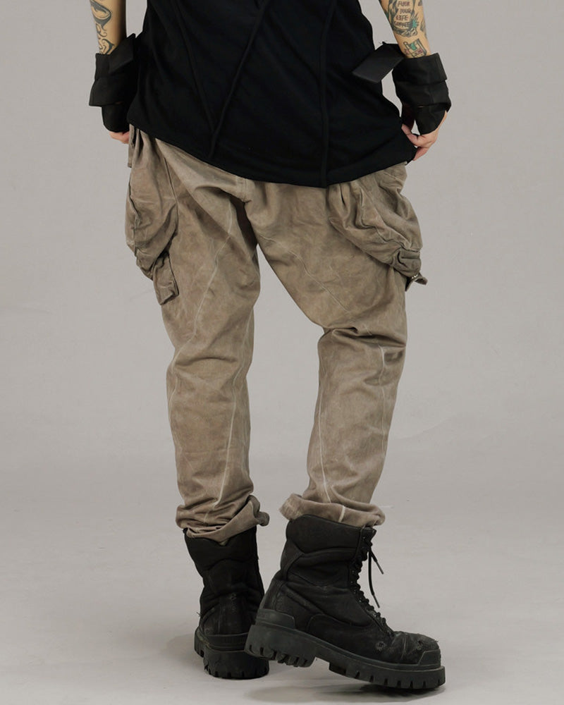 Wasteland Distressed Multi-Pocket Cargo Pants