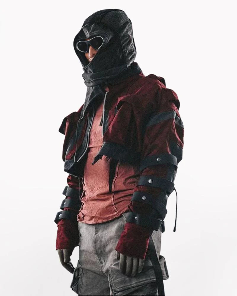 Post-Apocalyptic Wear Angora Red Boxing Jacket