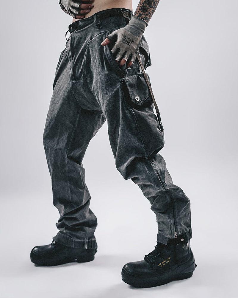 Wasteland Tech 3D-Cut Multi-Zip Panel Cargo Pants
