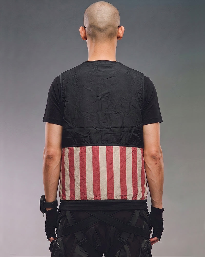 Wasteland Washed Distressed Reversible Vest