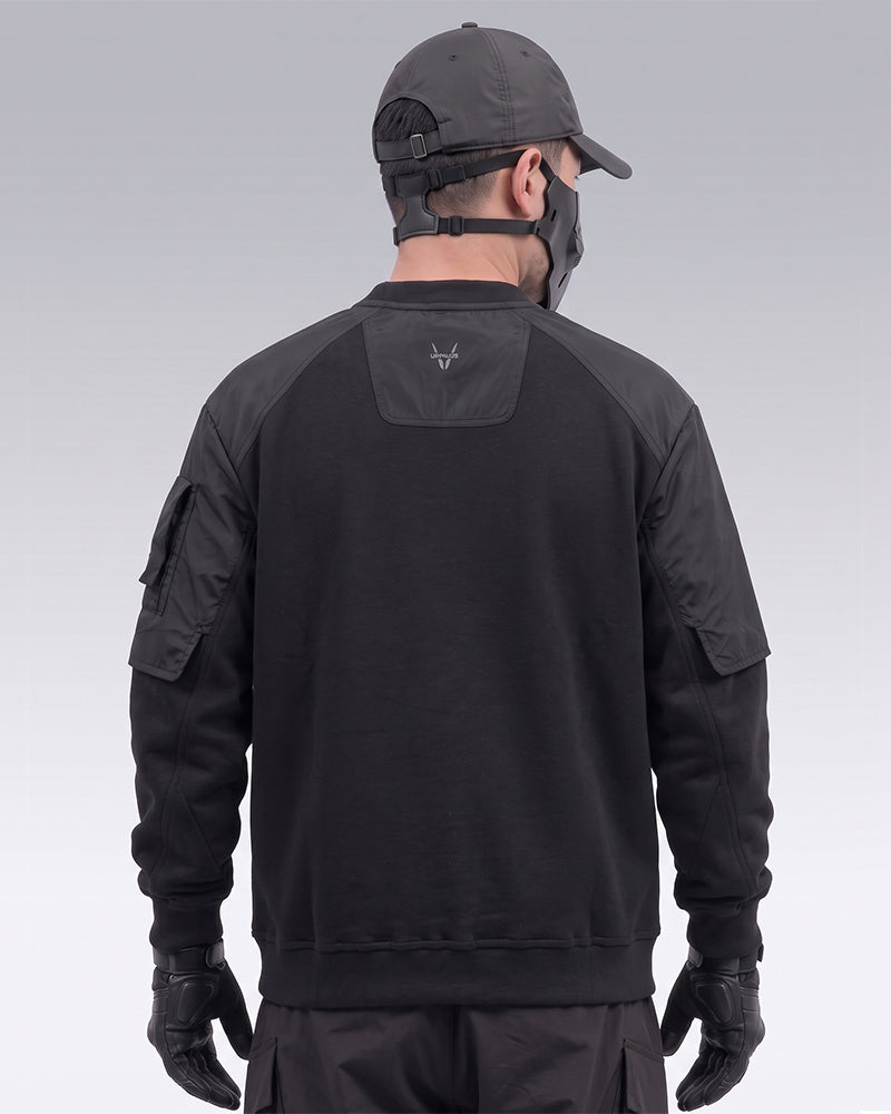 Cyberpunk Fake Two Piece Crewneck Sweatshirt