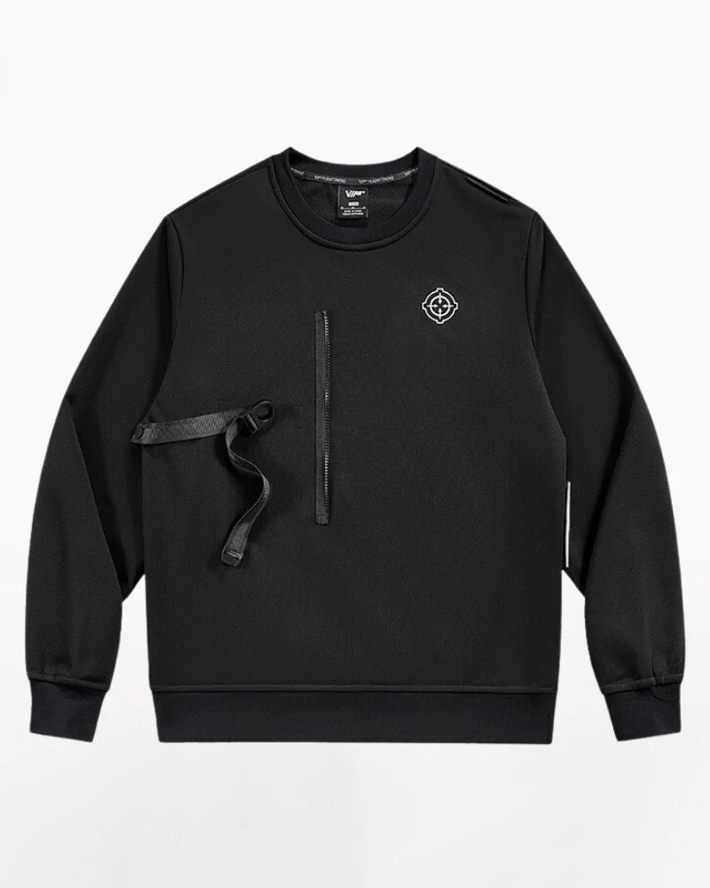Techwear Fake Two Piece Crewneck Tactical Sweatshirt
