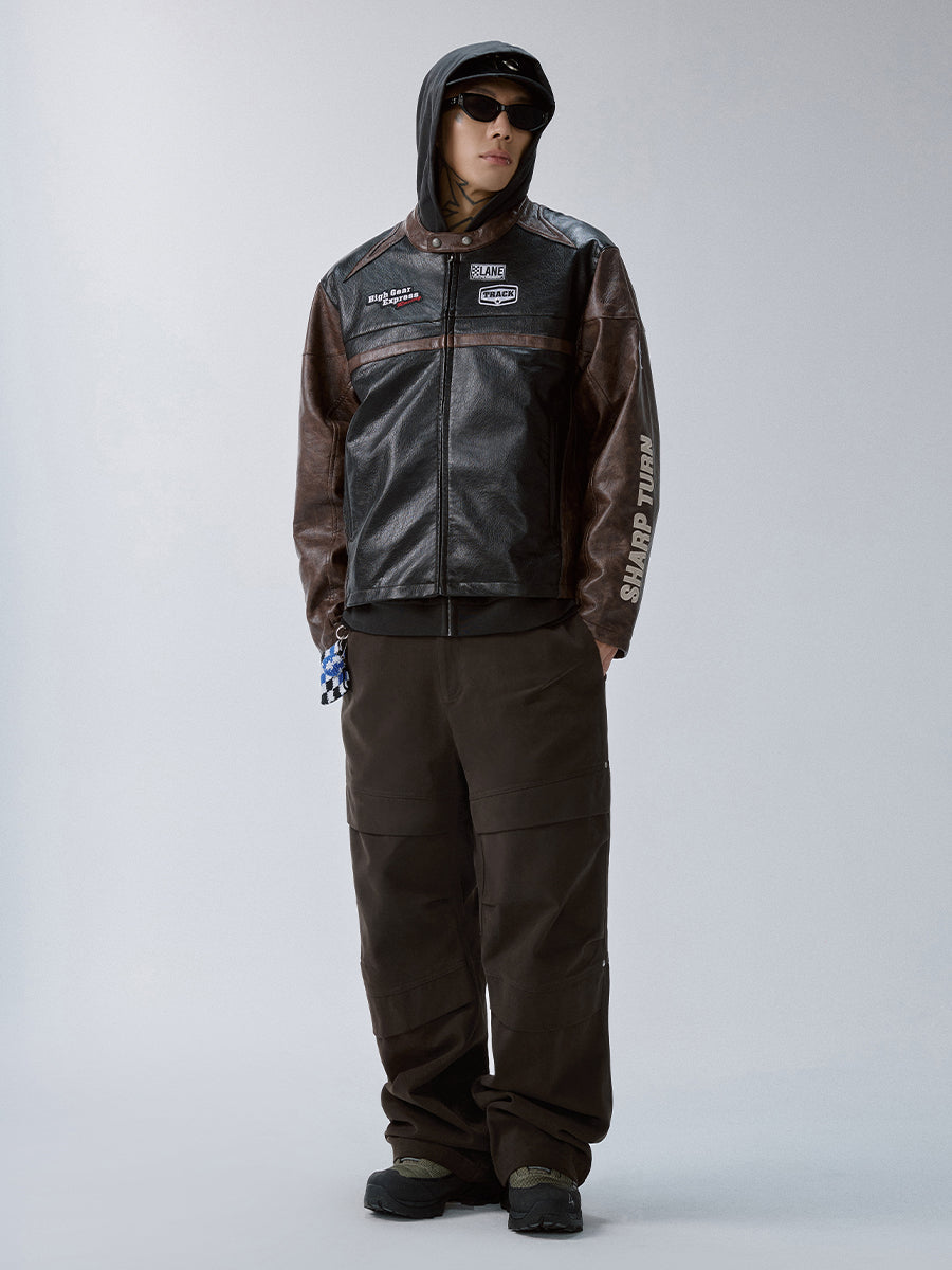 Destructured Pleated-knee Cargo Pants