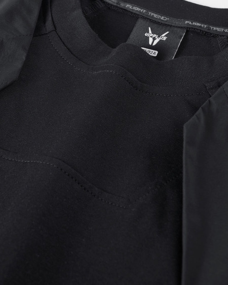 Techwear Fake Two-Piece Short Sleeve T-Shirt