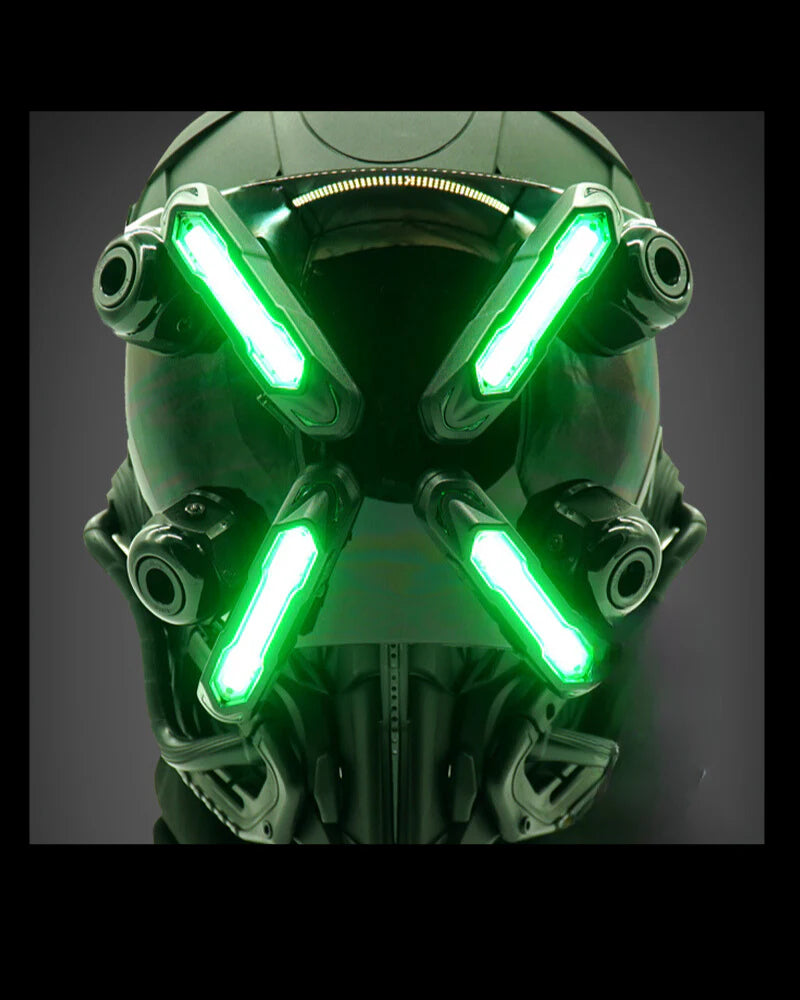 Future Envoy LED Cyberpunk Helmet Mask