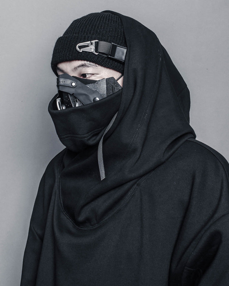 Techwear Buckle Strap Knit Beanie