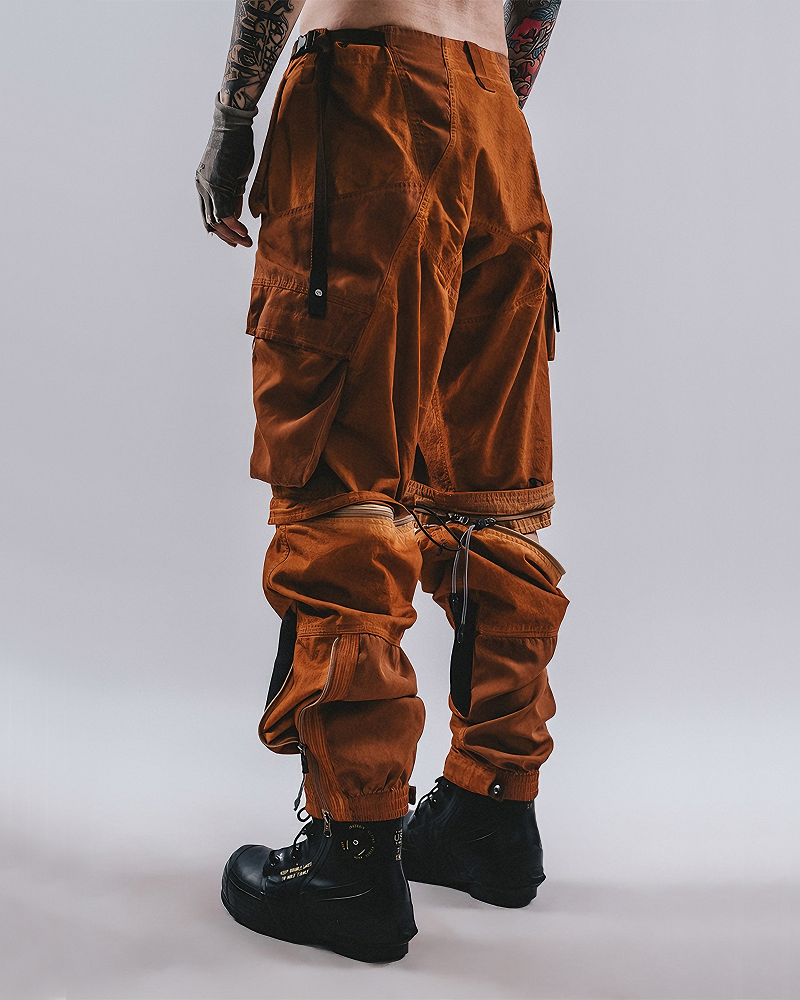 Wasteland 3D Pocket Distressed Convertible Cargo Pants