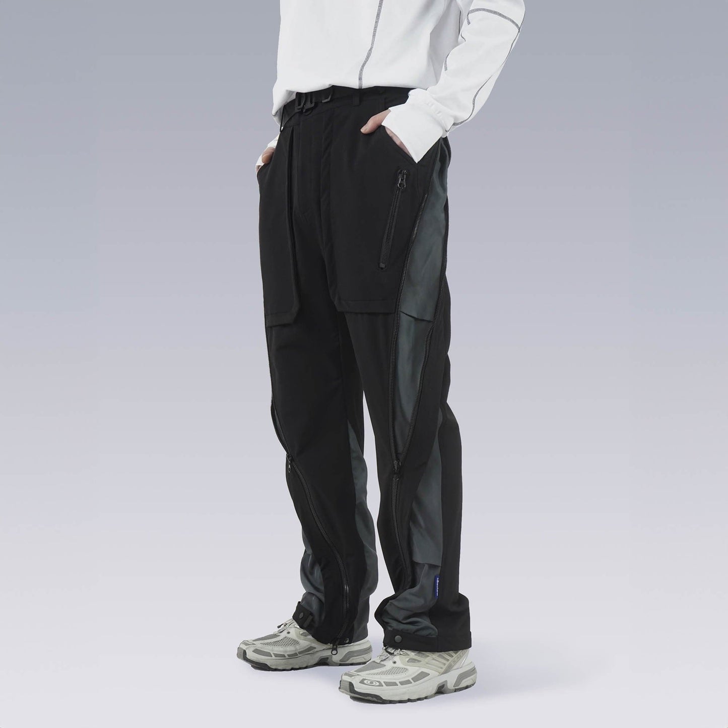 Side-Zip Spliced Tactical Pants