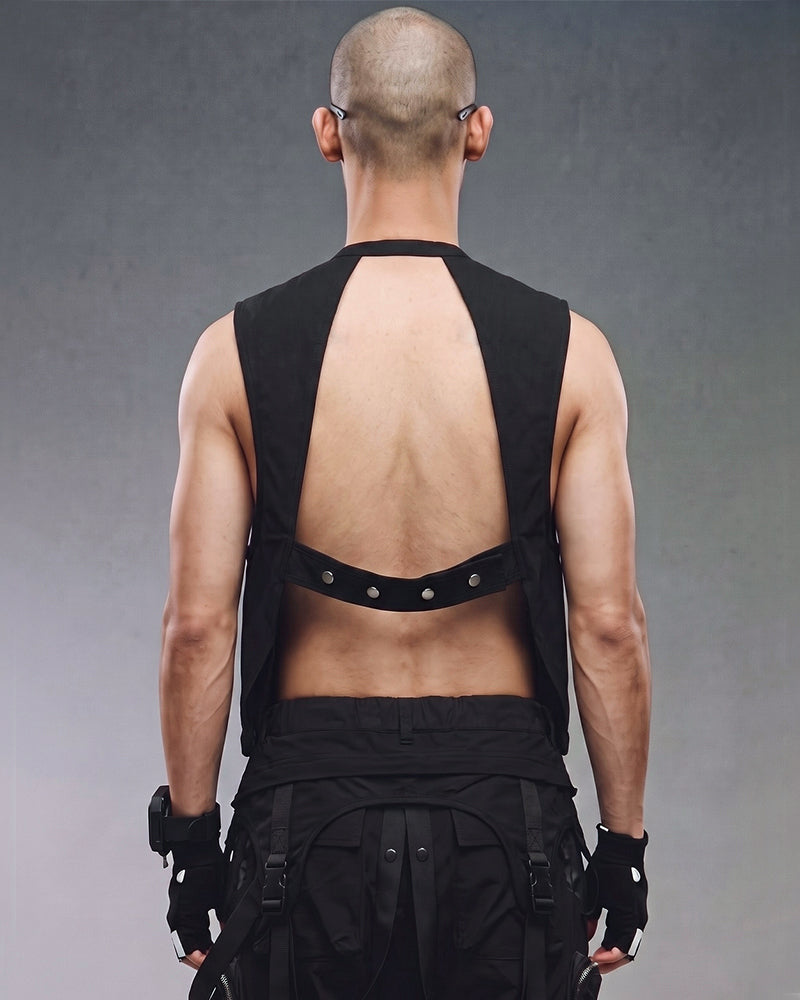 Post‑Apocalyptic Tactical Zip‑Pocket Utility Vest