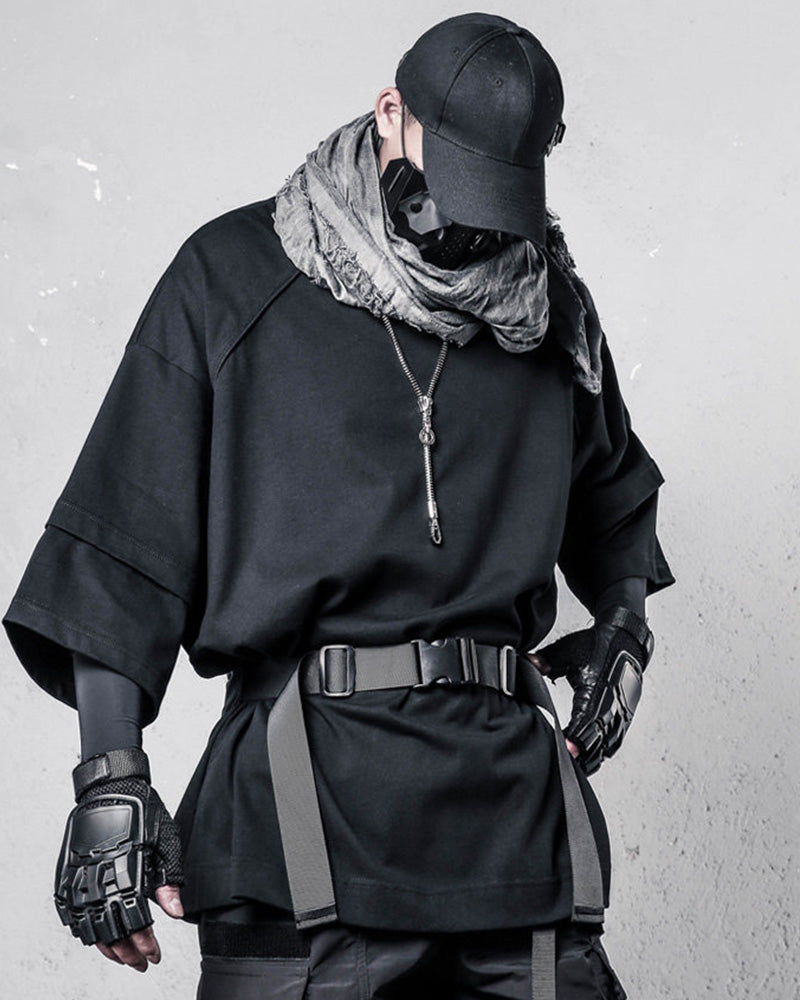Functional Batwing Sleeve Techwear T-Shirt