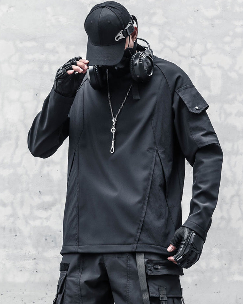 Japanese Techwear Tactical Pullover Sweatshirt