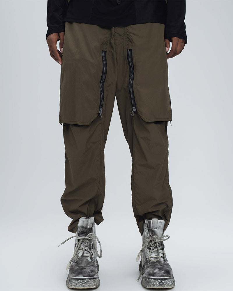 Techwear Multi-Zip Utility Cargo Pants