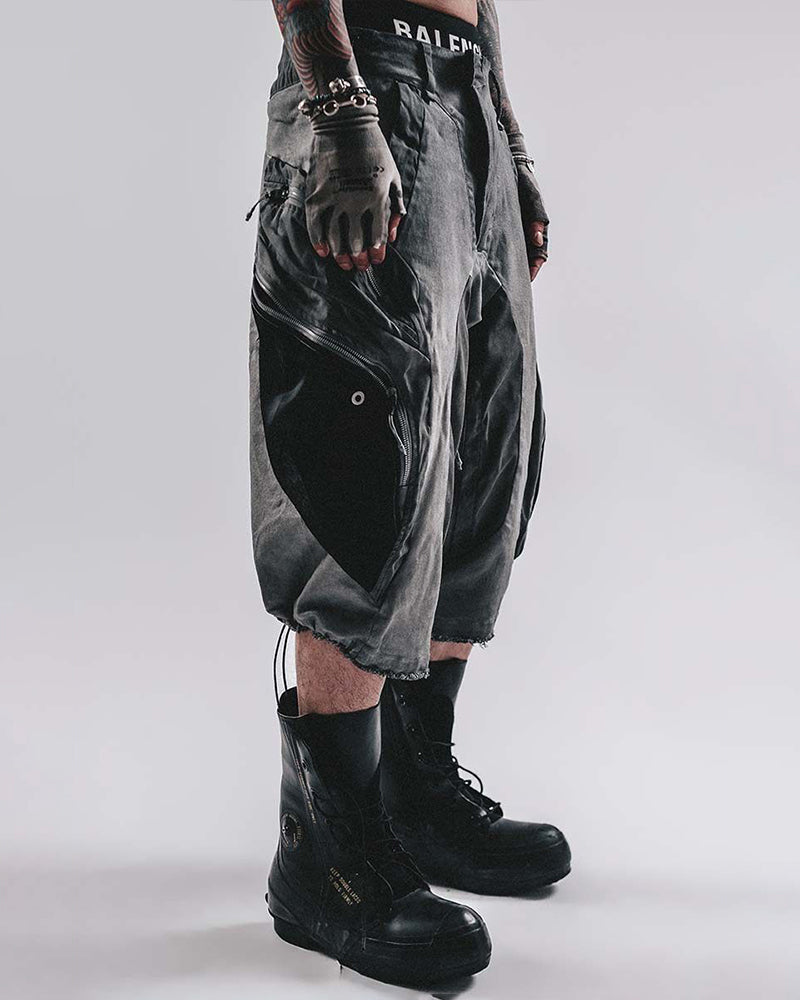 Nightfall Two-Tone Tactical Cropped Cargo Pants