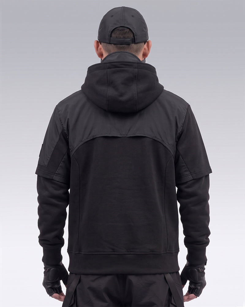 Functional Two-tone Spliced Tactical Hoodie