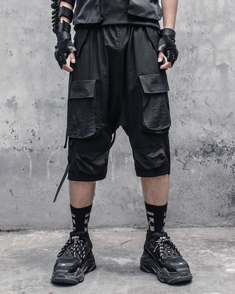 Drop Crotch Techwear Short