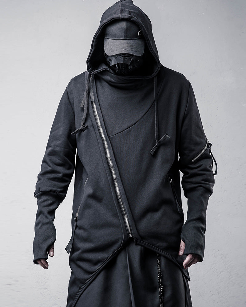 Japanese Techwear Zipper Hooded Jacket