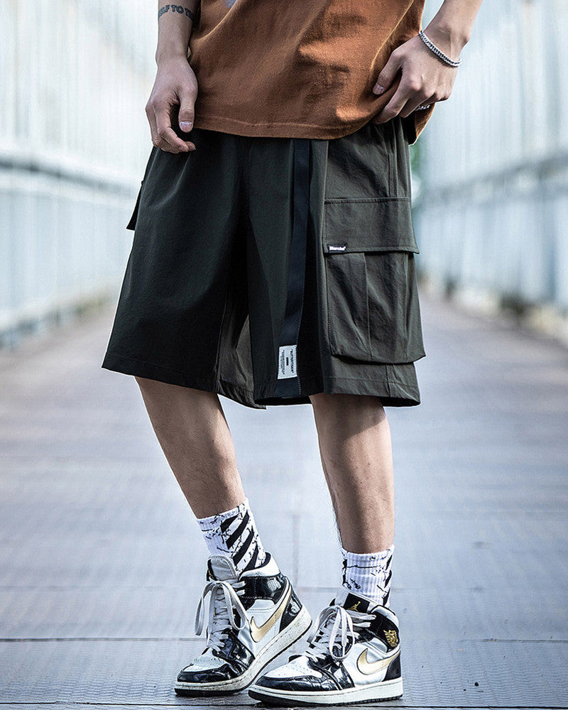 Techwear Utility Cargo Shorts
