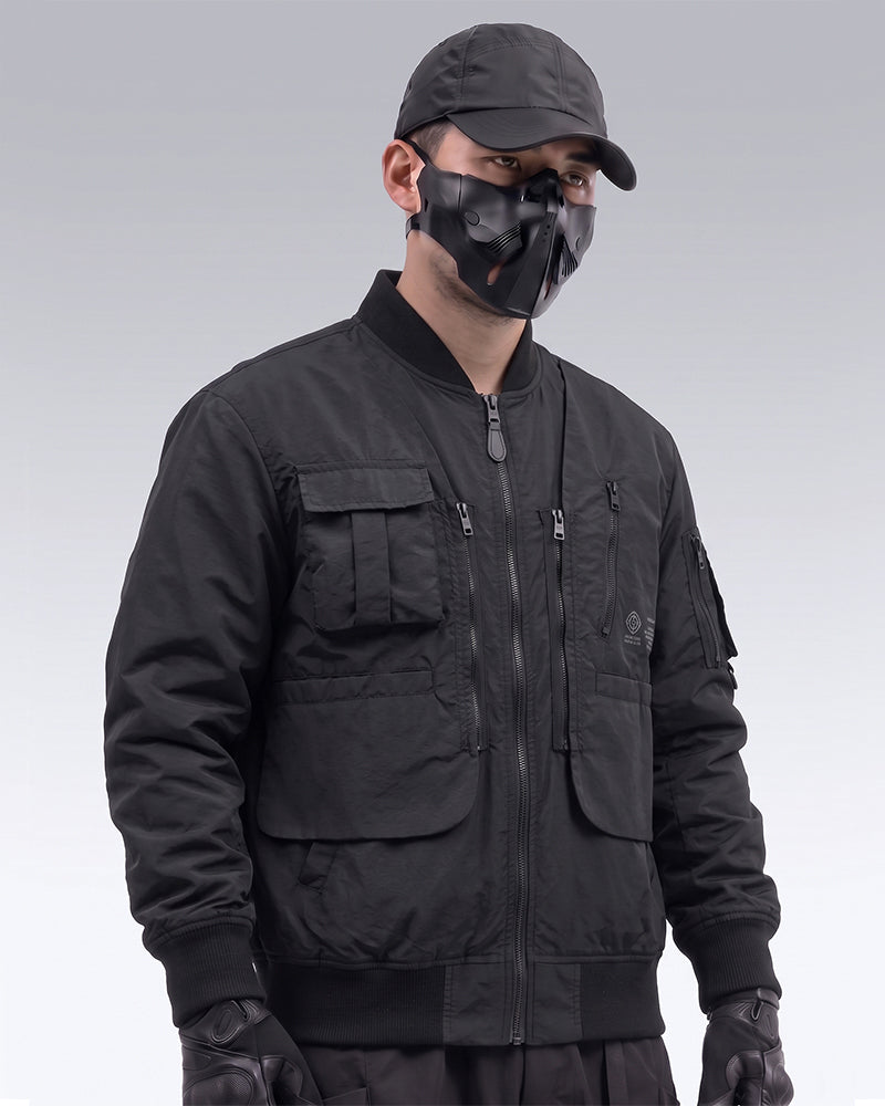 Functional Mock Layer Design Bomber Jacket