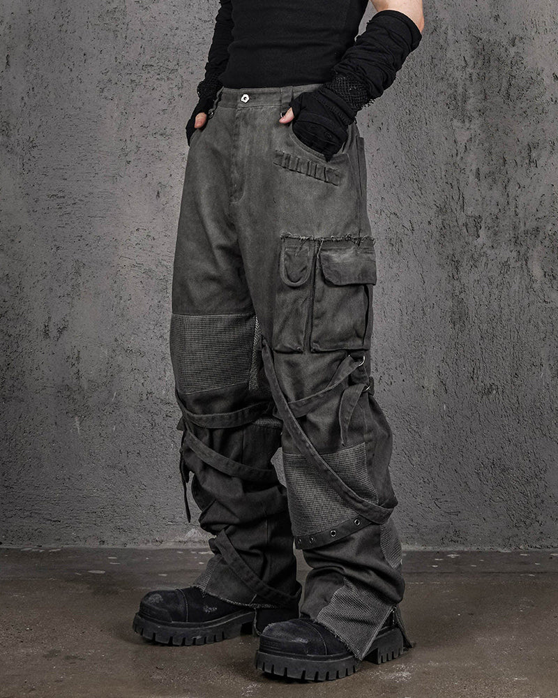 Scavenger Heavyduty Multi-Pockets Striped Cargo