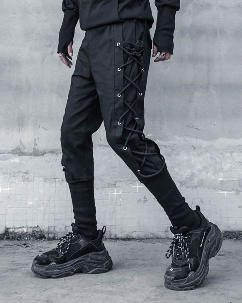 Streetwear Side Drawstring Jogger Pants