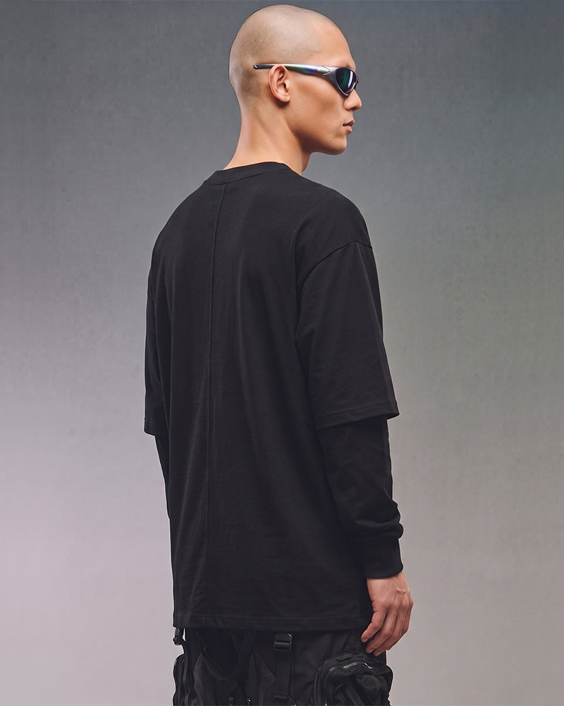 Post-Apocalyptic Double-Layer Long-Sleeve T-Shirt
