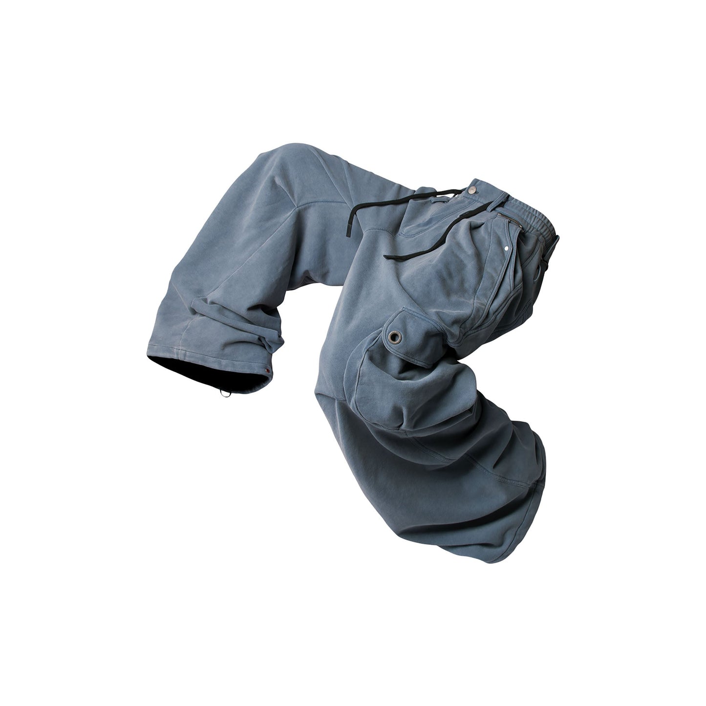 Washed Multi-Pocket Utility Sweatpants