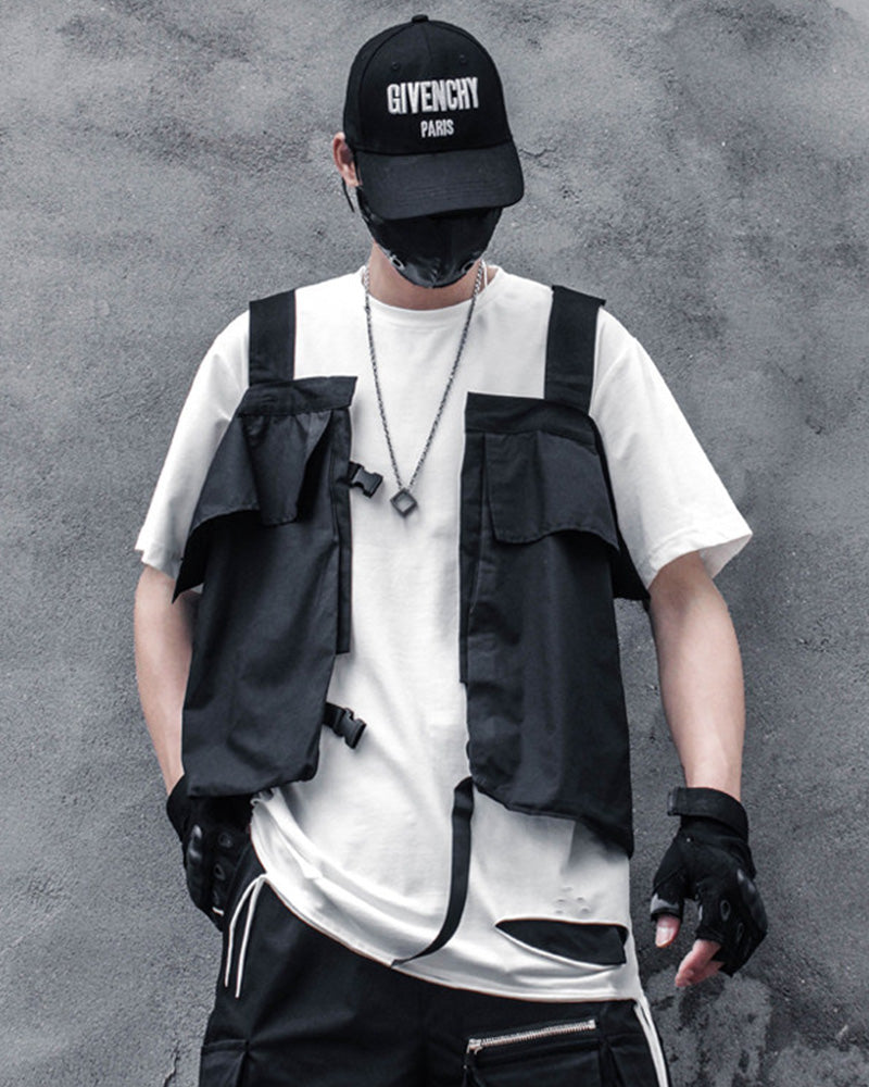 Techwear oversized pockets Utility Vest
