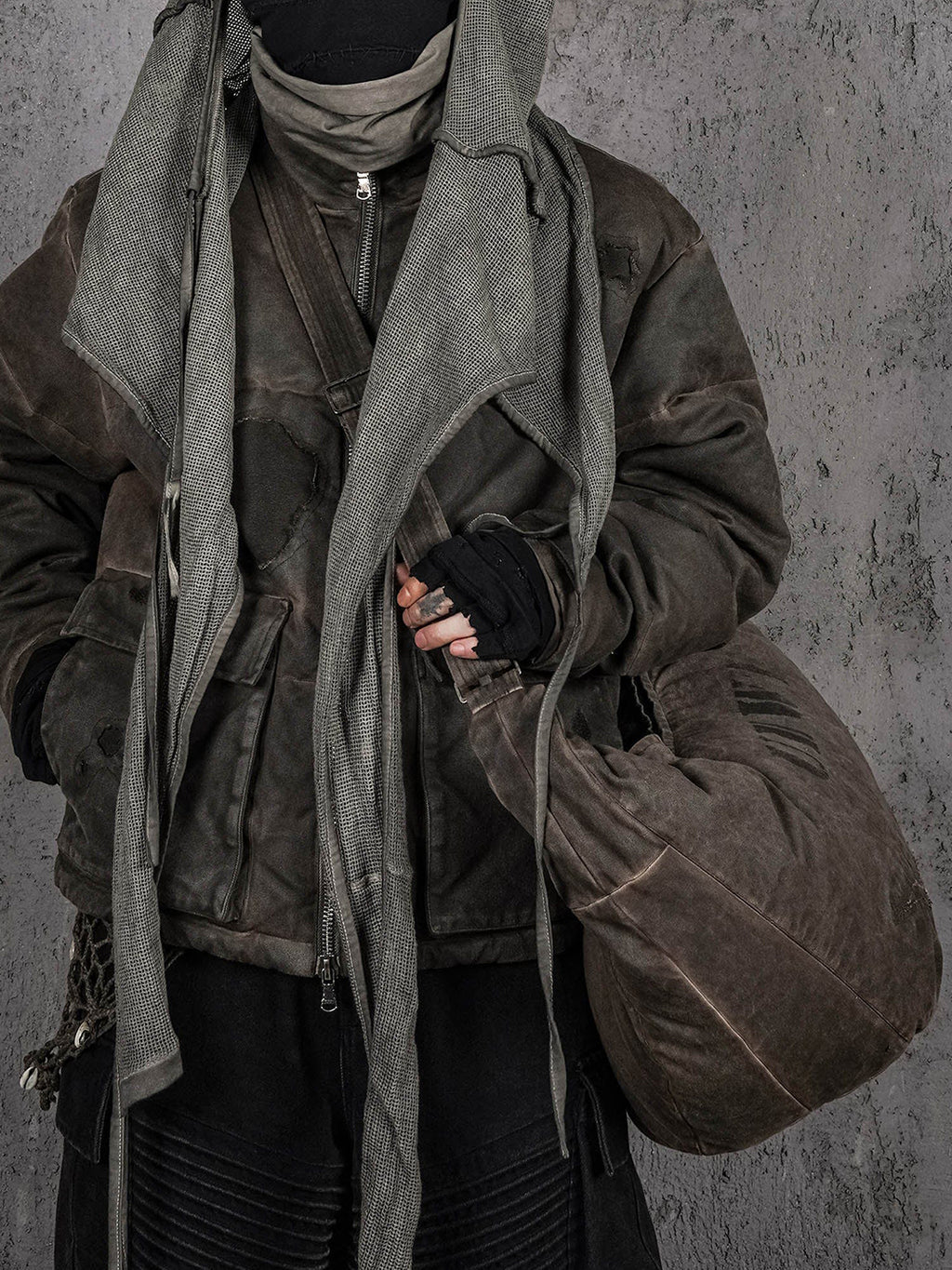 Distressed Wanderer Crescent Bag