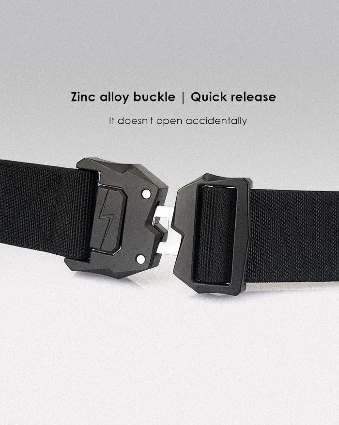 Tactical Belt For Men Elastic Stretch Quick Release Buckle