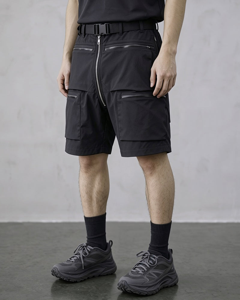 Lightweight Water-Repellent Multi-Pocket Techwear Shorts