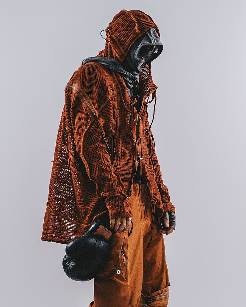 Wasteland Transformable Geometric Mesh Coat