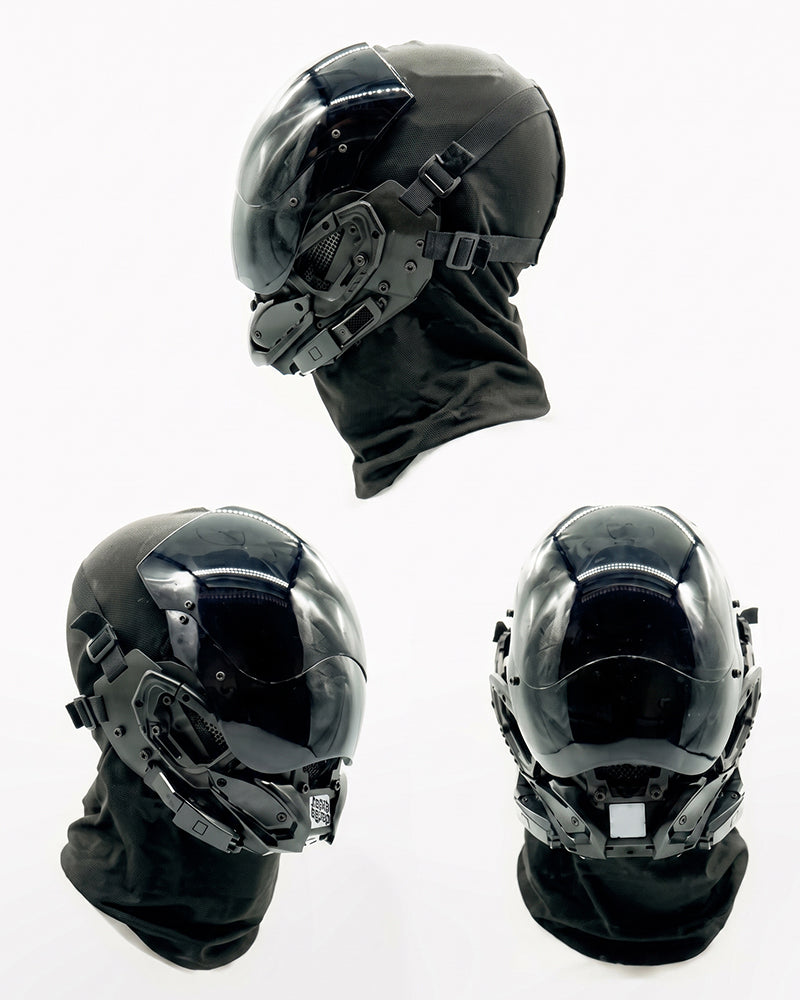LED Cyberpunk Helmet Mask