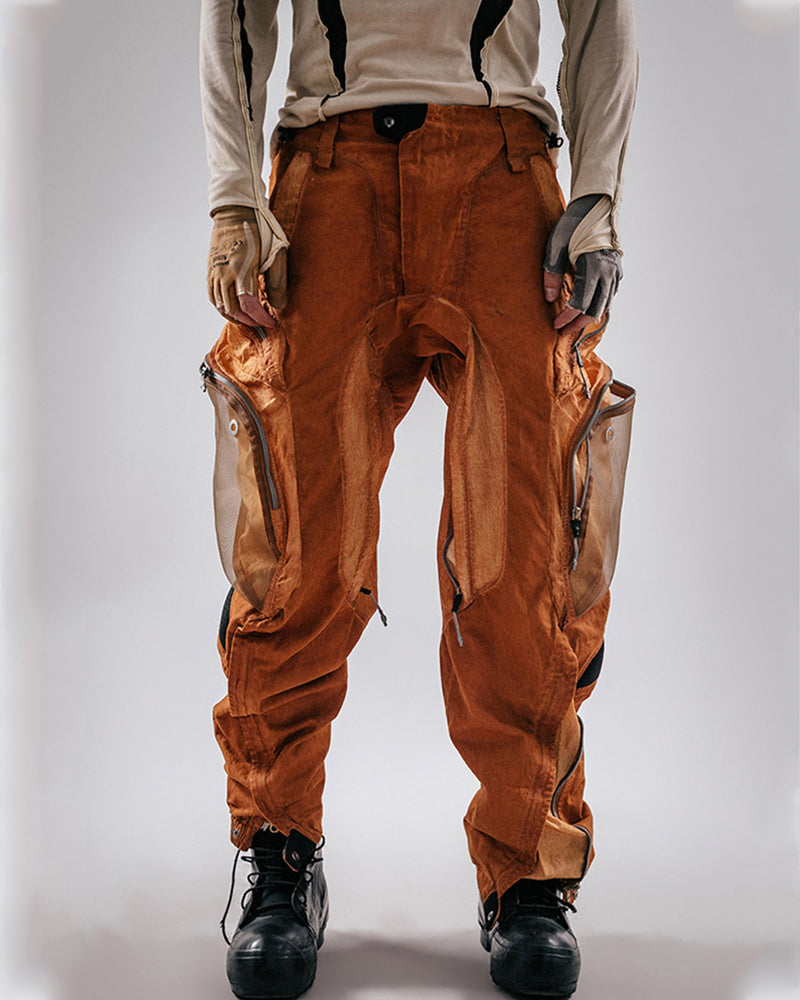 Post-Apocalypti Dune Wasteland Techwear Flight Pants