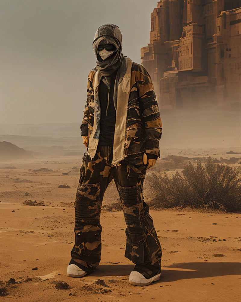 Wasteland Camo Multi-Pocket Cargo Pants