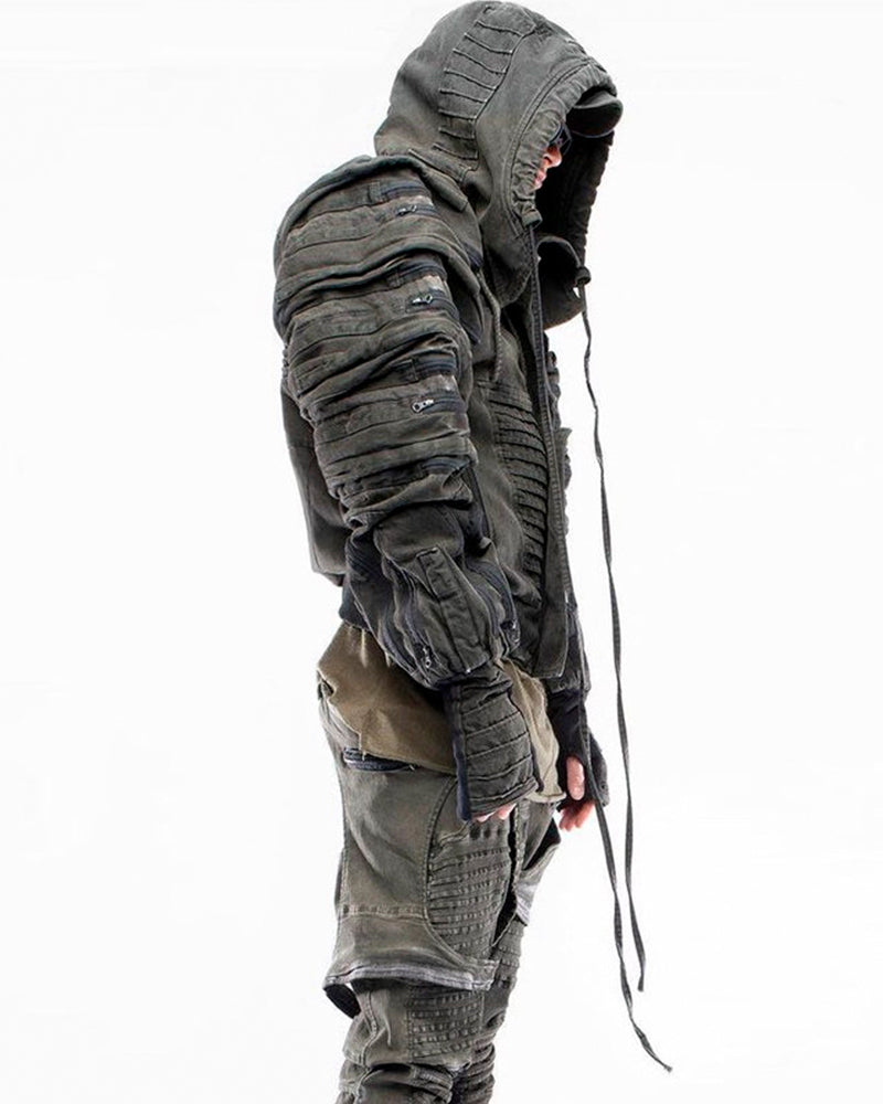 Wasteland Distressed 3D Pocket Jacket