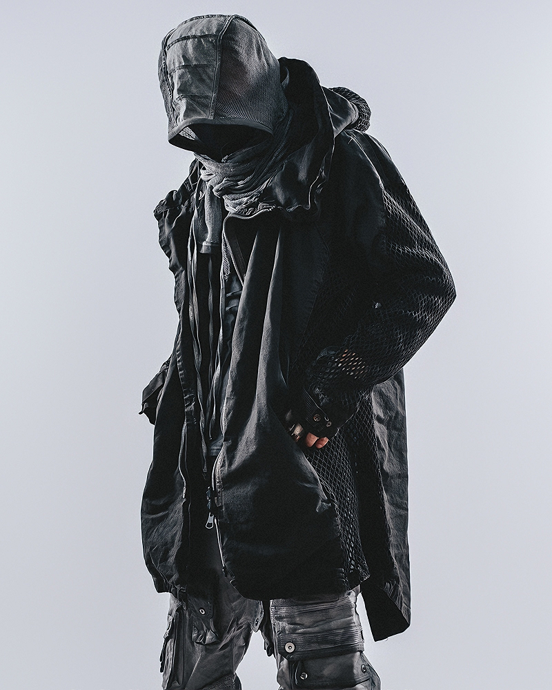 Wasteland Patchwork Distressed Dirty Wash Reversible Jacket