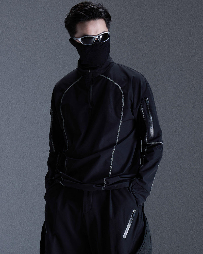 Water-Repellent Hiking Techwear Long-Sleeve Tee
