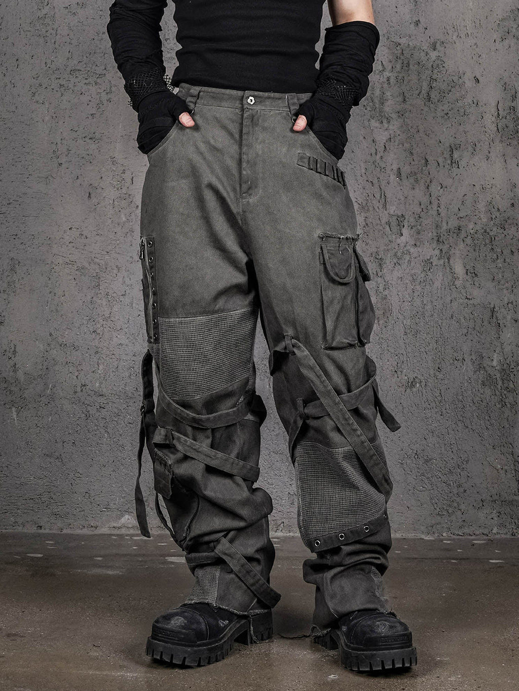 Scavenger Heavyduty Multi-Pockets Striped Cargo