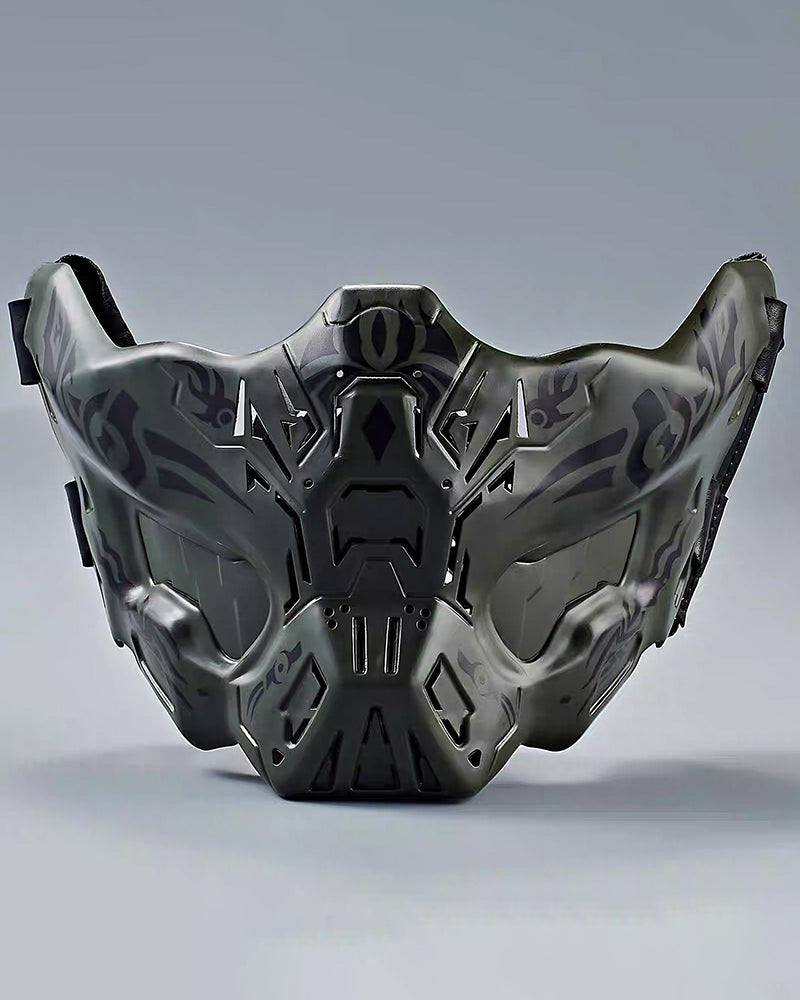 Cyberpunk Tactical Half-Face Mask