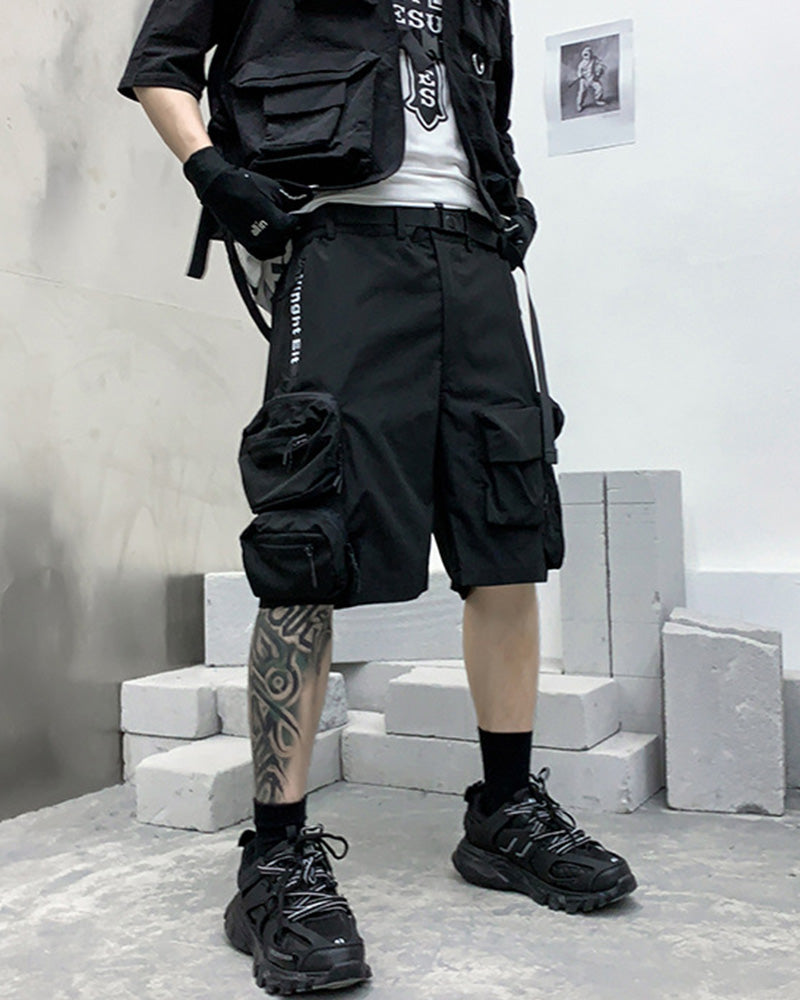 Techwear Backpack Cargo Shorts