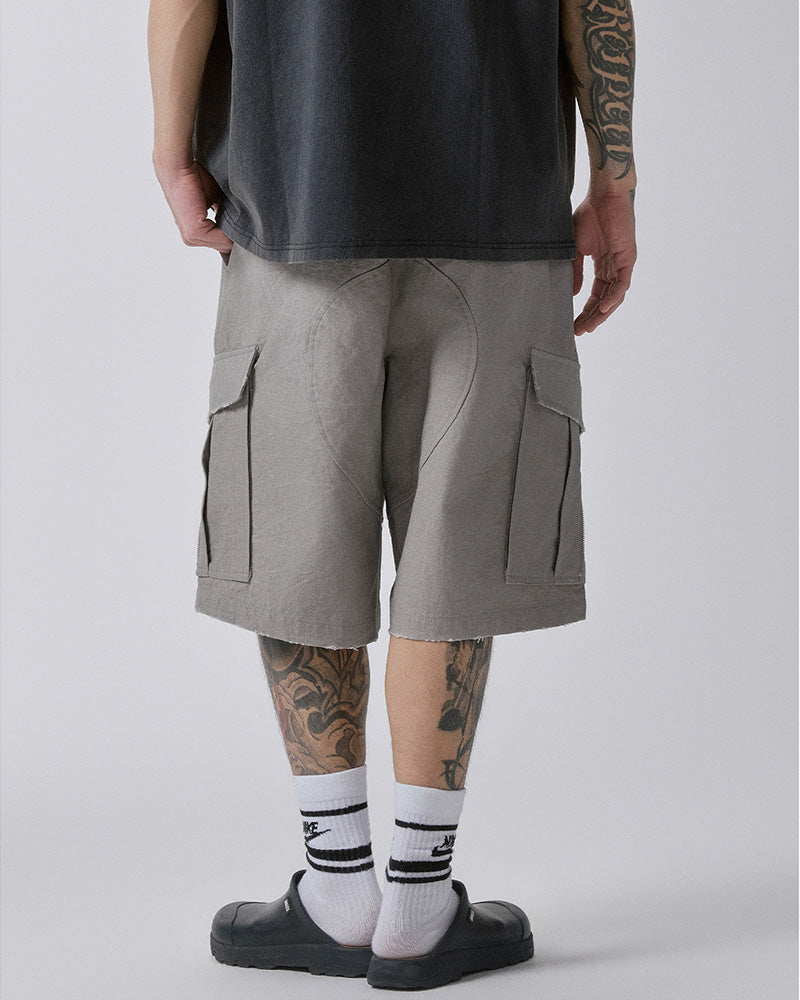 Zipper Pocket Utility Shorts