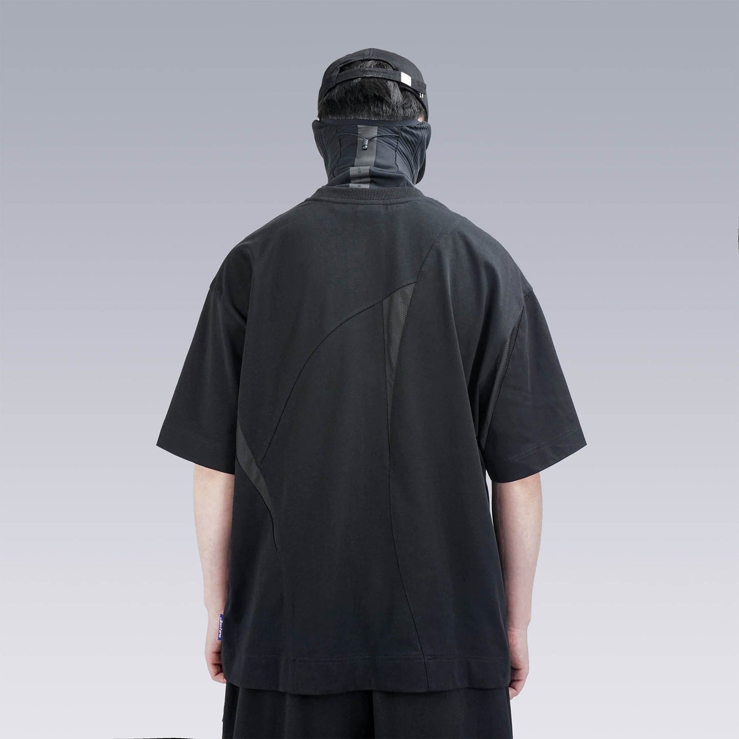 Asymmetrical Mesh Deconstructed T-Shirt
