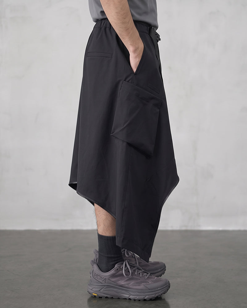 Convertible Hem Wide Leg Techwear Pants