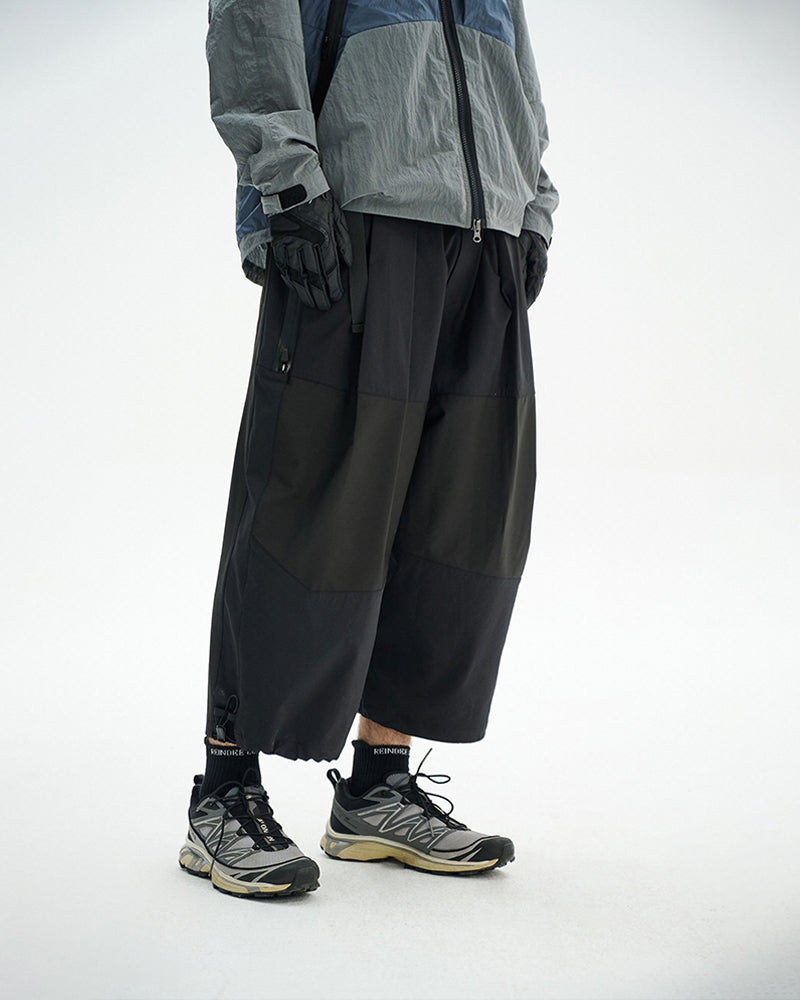 Dual-Zip Water-Repellent Lightweight Techwear Cropped Pants
