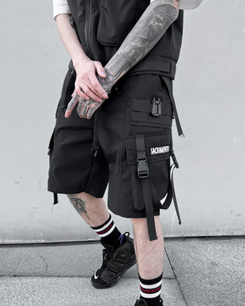Techwear Multi-Pocket Cargo Shorts