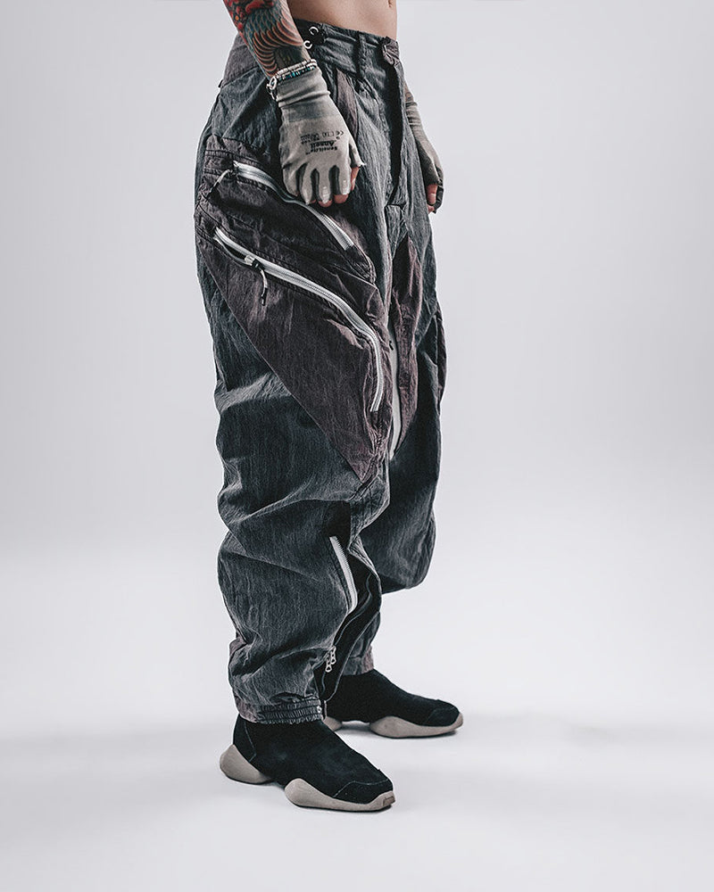Wasteland Two-Tone Parachute Cargo Pants