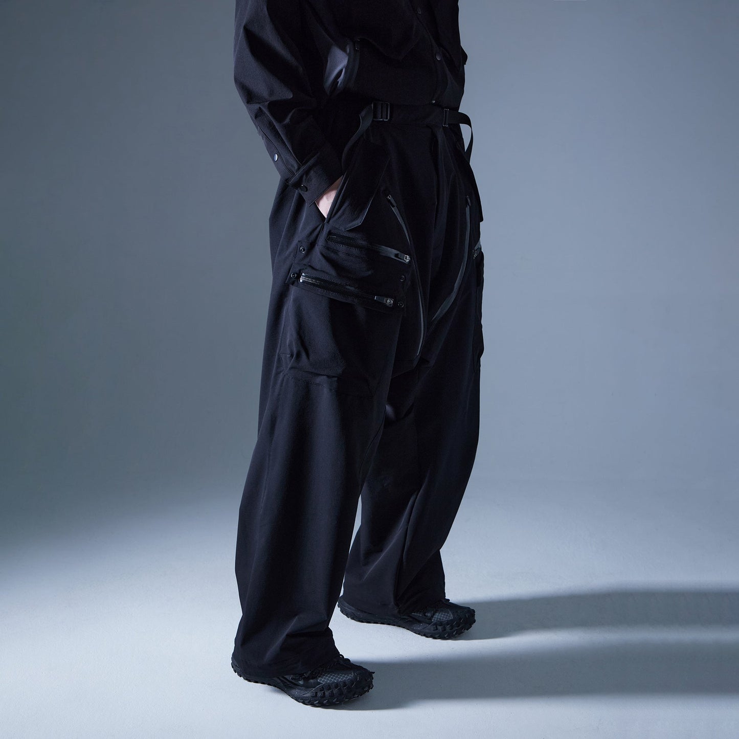 Techwear Drop-Crotch Trousers